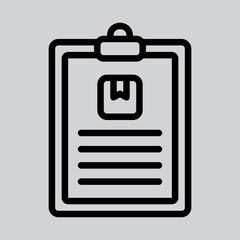 Information icon in line style about logistics, use for website mobile app presentation