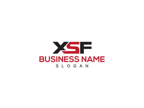 Monogram XSF x s f Logo Letter Design