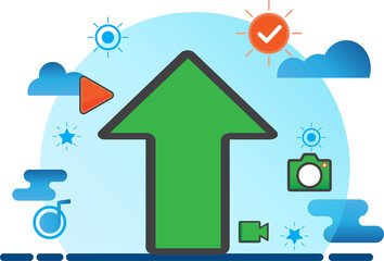 upload illustration design