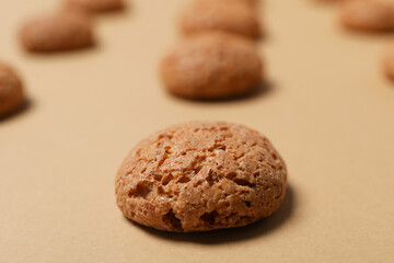 Concept of tasty Dutch Christmas cookies, Pepernoten
