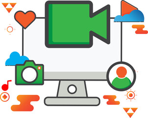 video computer illustration