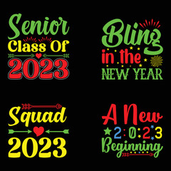 Happy New Year svg Design.