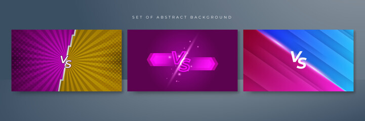 Fight versus vs game background. Vector illustration for battle, challenge, fight, competition, contest, team, boxing, championship, clash, combat, tournament, conflict, duel, MMA, football
