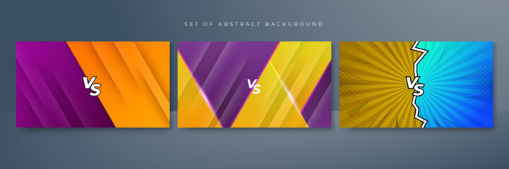 Fight versus vs game background. Vector illustration for battle, challenge, fight, competition, contest, team, boxing, championship, clash, combat, tournament, conflict, duel, MMA, football