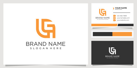 letter GL logo design concept