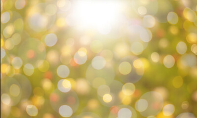 Obraz premium bokeh blur yellow for app web design web page banner illustration design