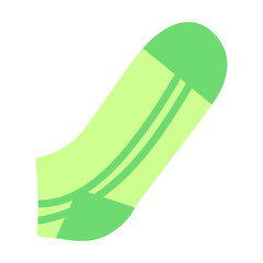 Cotton socks flat vector illustration. Stylish trendy woolen socks for winter isolated on white background