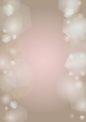 Abstract Vector Pink Background with Silver and White Light Spots. Magic Shiny Pastel Print. Baby Print. Romantic Bokeh Blurred Page Design for Christmass.  Gentle Stardust Pattern.