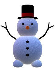 Happy snow man happy new year