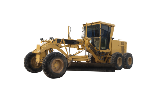 Grader Road Construction isolated