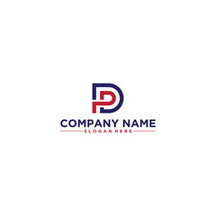 dp or pd logo simple in white background