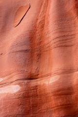 The Siq, wall texture, canyon of Petra, Jordan