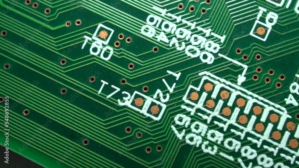 Poster complicated motherboard for computer processing
