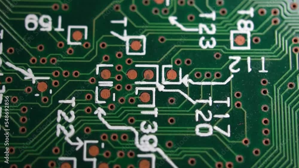 Poster close up of a motherboard for computer processing