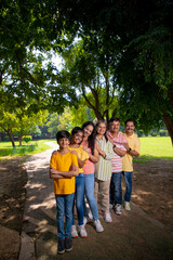 Fototapeta premium Happy indian or asian family at park