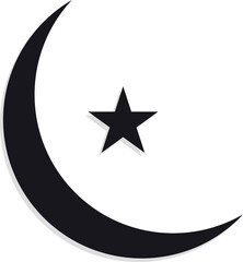 black moon logo template vector