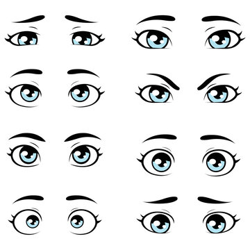 set of eyes illustration