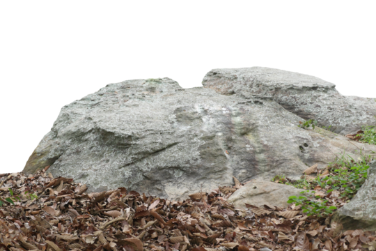 Rock isolated transparency background..