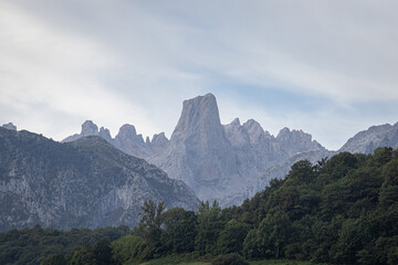 Naranjo de Bulnes (Picu Urriellu) limestone peak, Picos de Europa National Park, Asturias, Spain