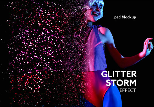 Glitter Storm Photo Effect