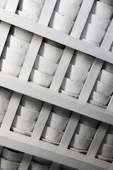 side of old tiled roof