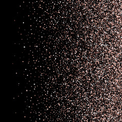 Glamour party confetti decoration vector background. Rosy pink beige particles carnival decor. Surprise burst flying confetti. Holiday celebration decoration illustration. Casino win.