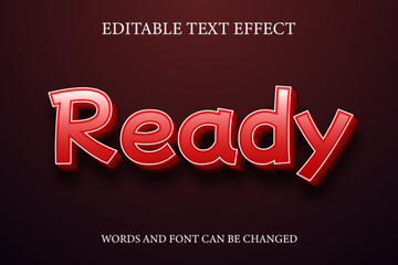 Ready 3d gradient style text effect