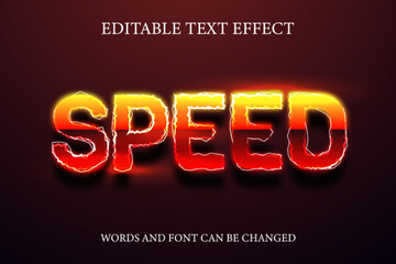 Speed 3d gradient style text effect