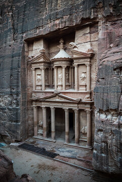The Treasury at Petra, Jordan. unesco world heritage site