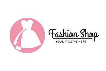 dress fashion logo template for fashion shop