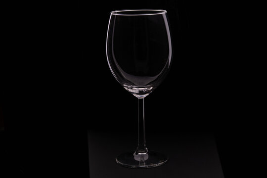 photo of an empty wine glass