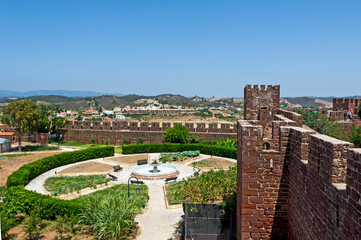 Obraz premium View from the Moorish fort at Silves, Algarve Portugal