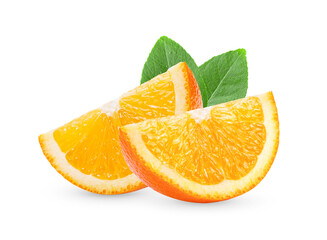 Ripe half of orange citrus fruit isolated on transparent png