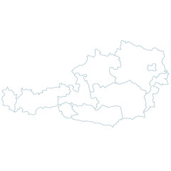 Austria Outline Map