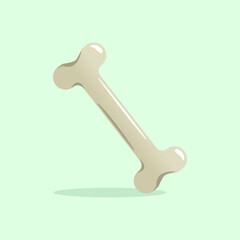 vector illustration of bones on isolated background