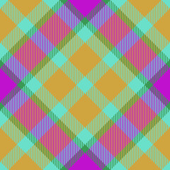 Check seamless vector. Tartan pattern textile. Plaid fabric background texture.