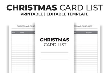 Christmas Card List