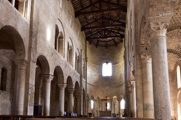 Historical Abbey Saint Antimo near  Montalcino,Castelnuovo dell'Abbate village