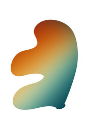Fototapeta premium Abstracts Shape Gradient Retro Transparent 