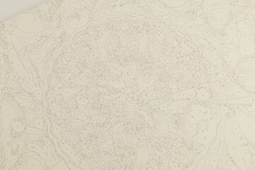 Painting by numbers, numbers on the canvas for painting