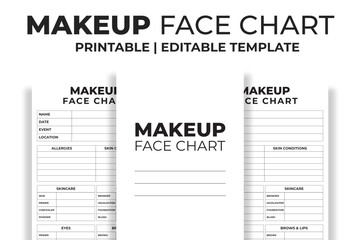 Makeup Face Chart