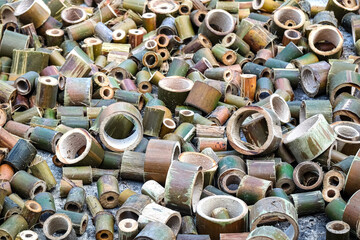 Pieces of Bamboo, Real Bamboo Cut Into Pieces for Decoration and Other Use