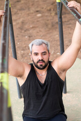 Obraz premium young people playing outdoor sports