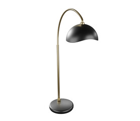 3D Floor lamp on transparent background. Realistic Detailed 3d. 3D rendering