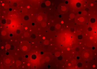 different spread red circles scattered background wallpaper design