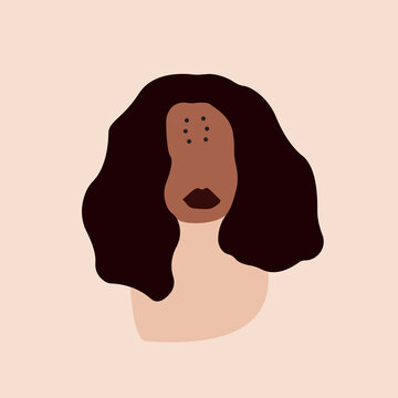 Femme noire ethnique