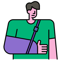 broken arm icon