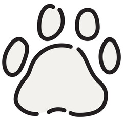 Paw print vector illustration