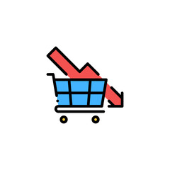 shopping decrease icon