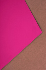 Fototapeta premium Abstract vertical triangular papers on white background looks like side view of an open book plain vs textured cover